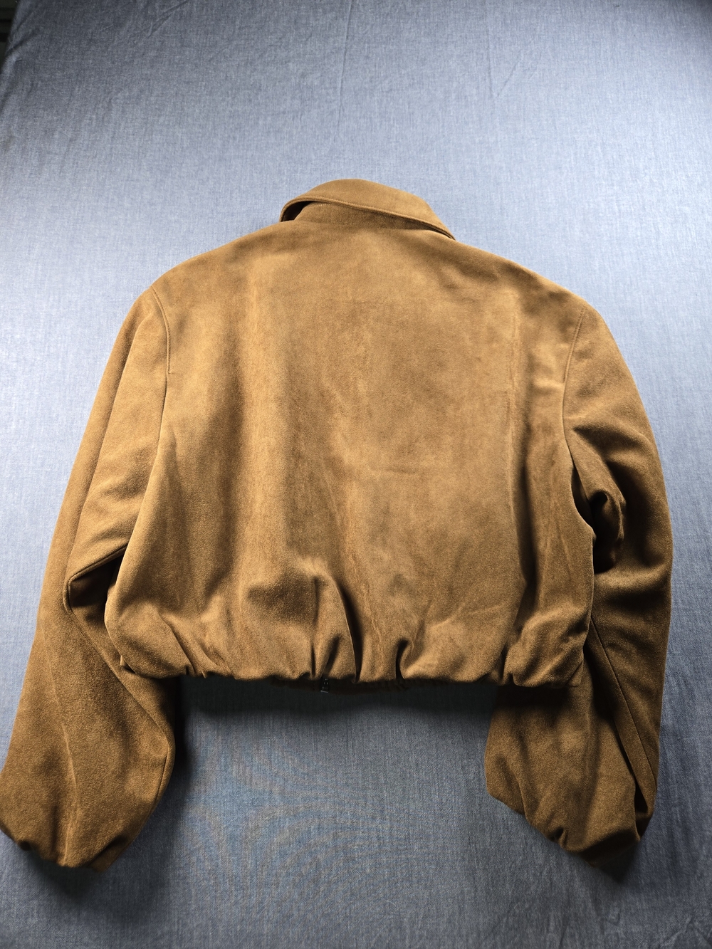 H&M Suede Bomber Jacket - Camel Brown - Picture 6 of 6